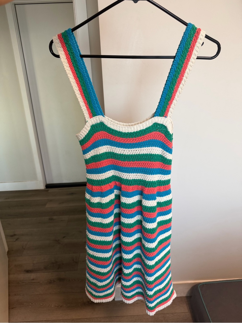Zara Crochet Striped Dress